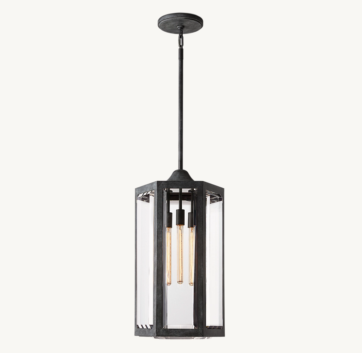 CHEVALIER GRAND PENDANT - Weathered Zinc