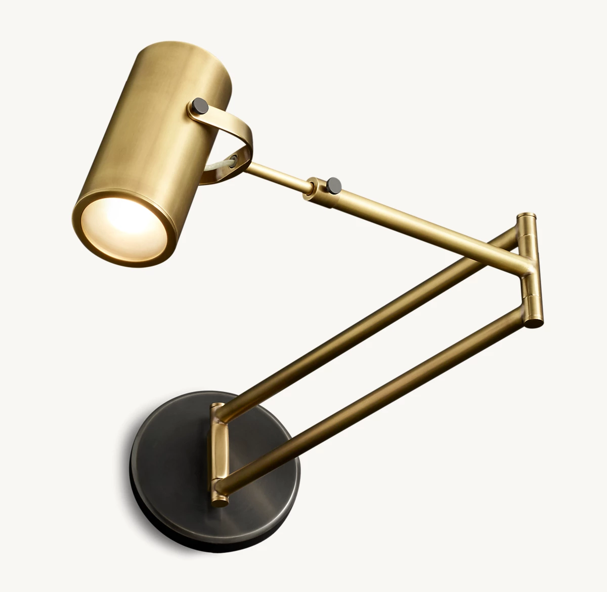 CHAMPEAUX SWING-ARM SCONCE - Lacquered Burnished Brass/ Bronze