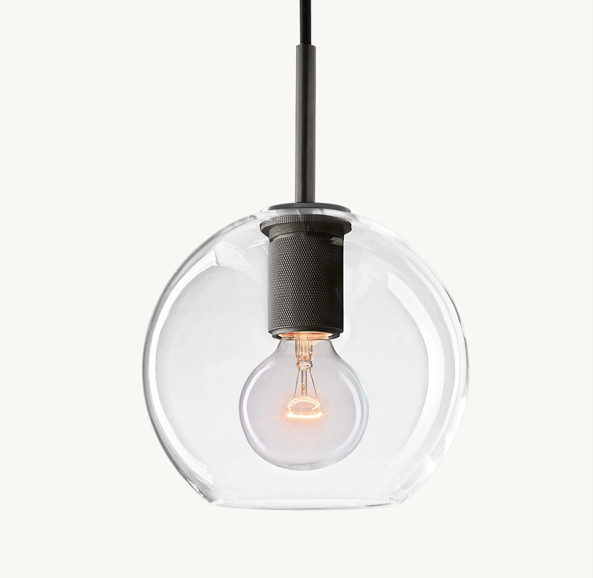 UTILITAIRE GLOBE SHADE PENDANT - Bronze