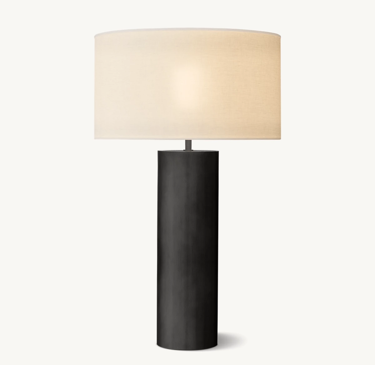 Sarezzo Metal Cylindrical Table Lamp - Bronze