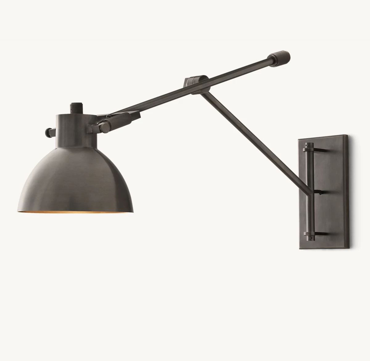MACHINIST SWING-ARM TASK SCONCE - Bronze