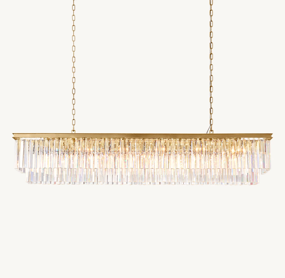 1920S ODEON RECTANGULAR CHANDELIER 72