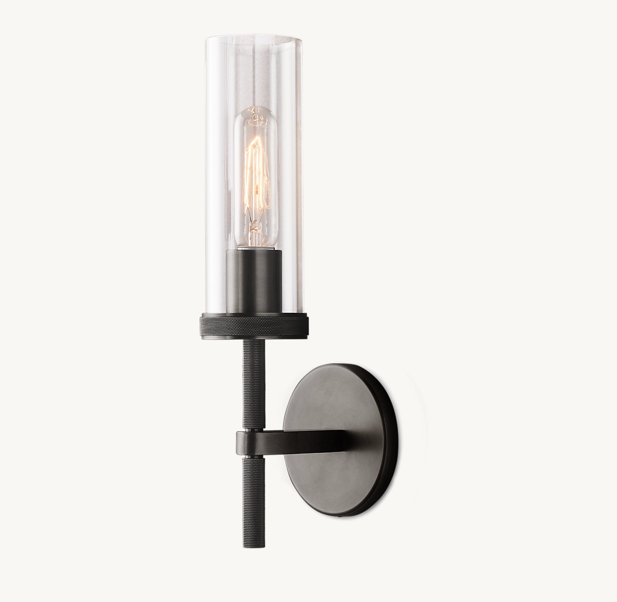LAMBETH KNURLED SCONCE - Bronze