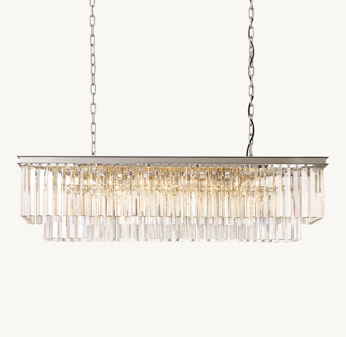 1920S ODEON RECTANGULAR CHANDELIER 49