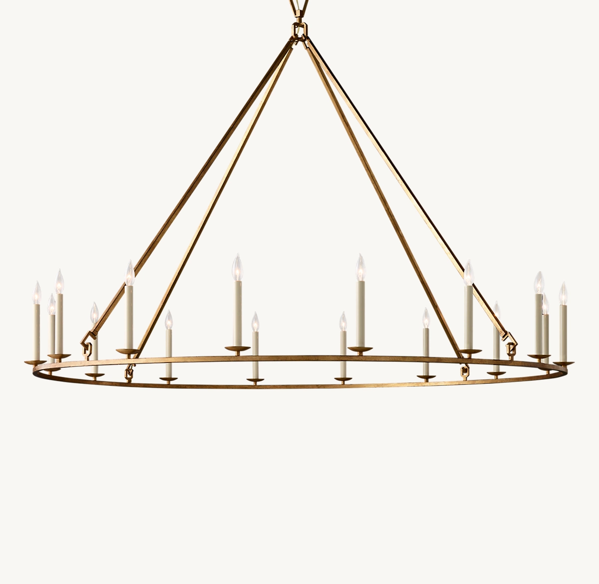 19TH C. ENGLISH OPENWORK ROUND CHANDELIER 72