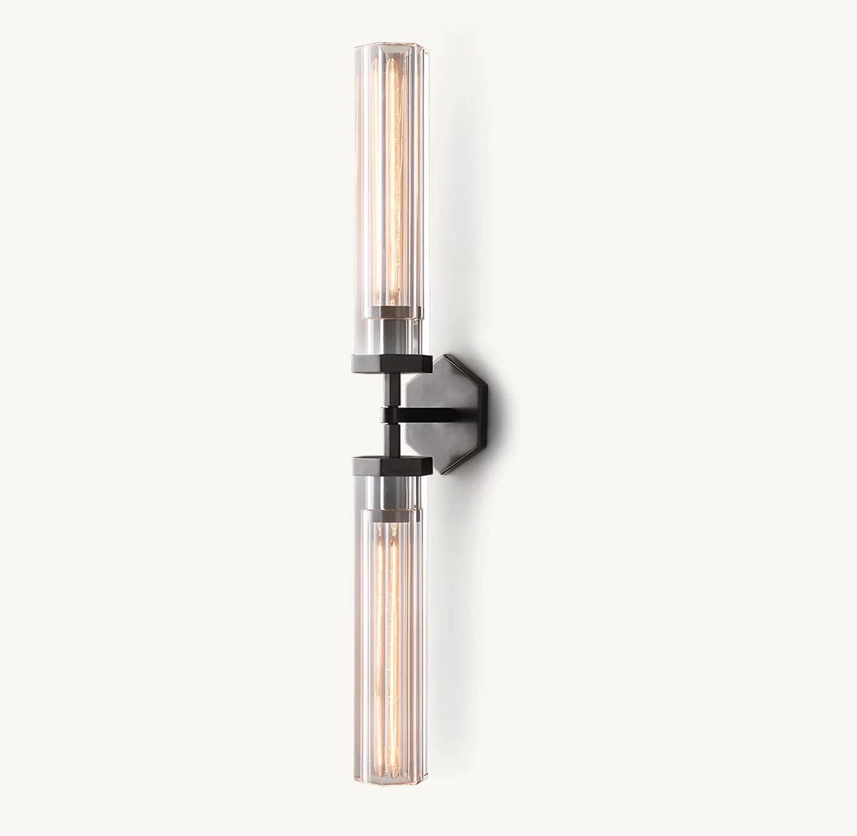 LAMBETH HEXAGONAL GRAND LINEAR SCONCE - Bronze