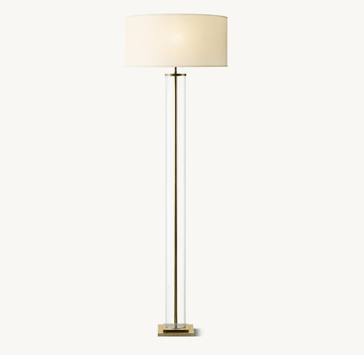 FRANCA FLOOR LAMP - Lacquered Burnished Brass