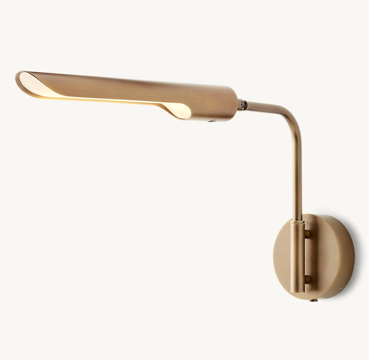QUINTON TASK SCONCE - Vintage Brass