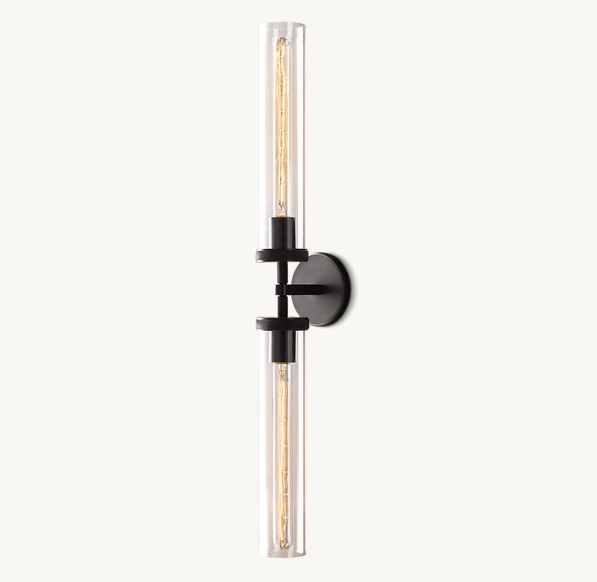 LAMBETH KNURLED LINEAR SCONCE - Bronze