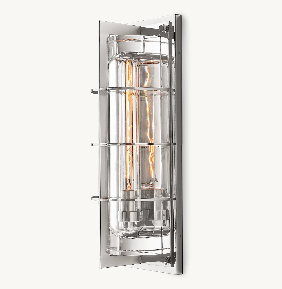 VICOMTE GRAND OUTDOOR SCONCE - Polished Chrome