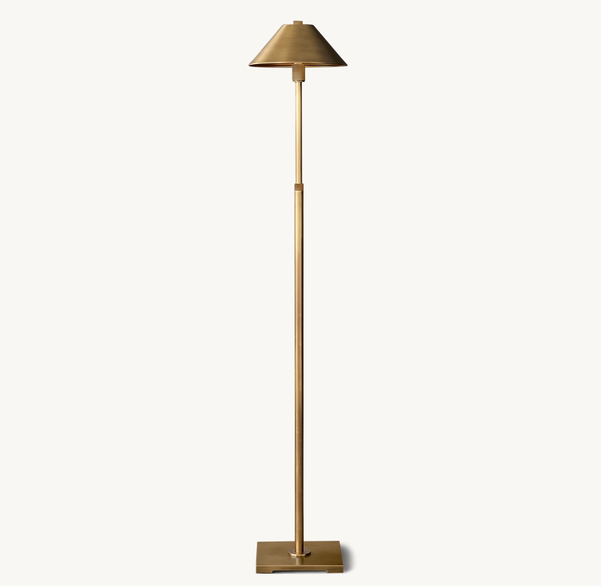 UTILITAIRE METAL SHADE FLOOR LAMP - Lacquered Burnished Brass