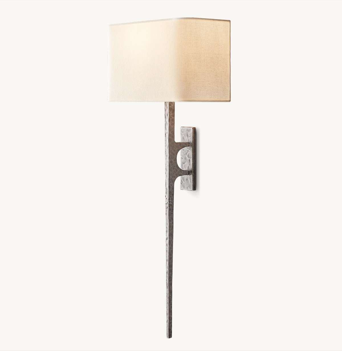WRIGHT GRAND SCONCE - Hammered Pewter