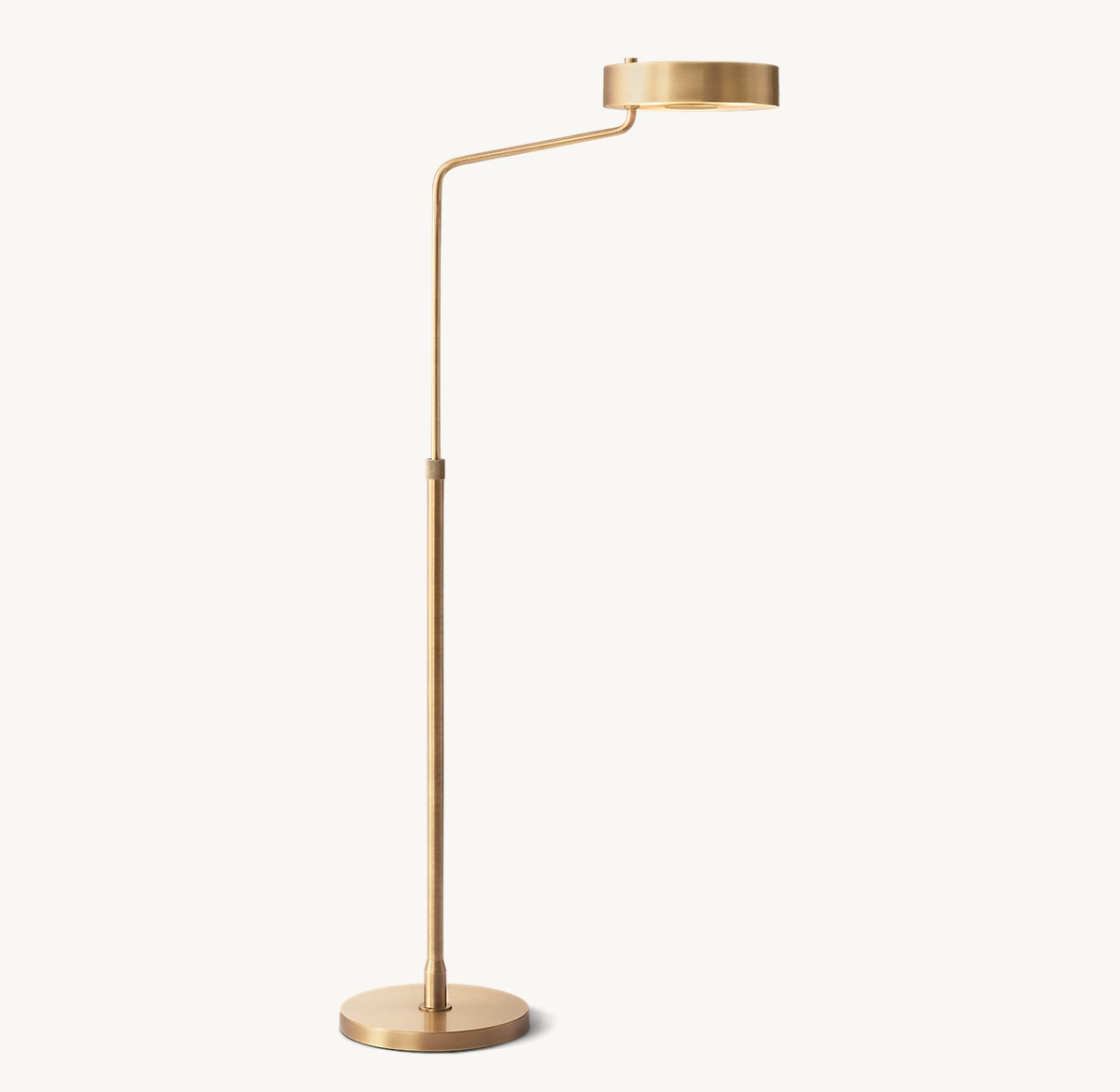 LEVI TASK FLOOR LAMP - Lacquered Burnished Brass