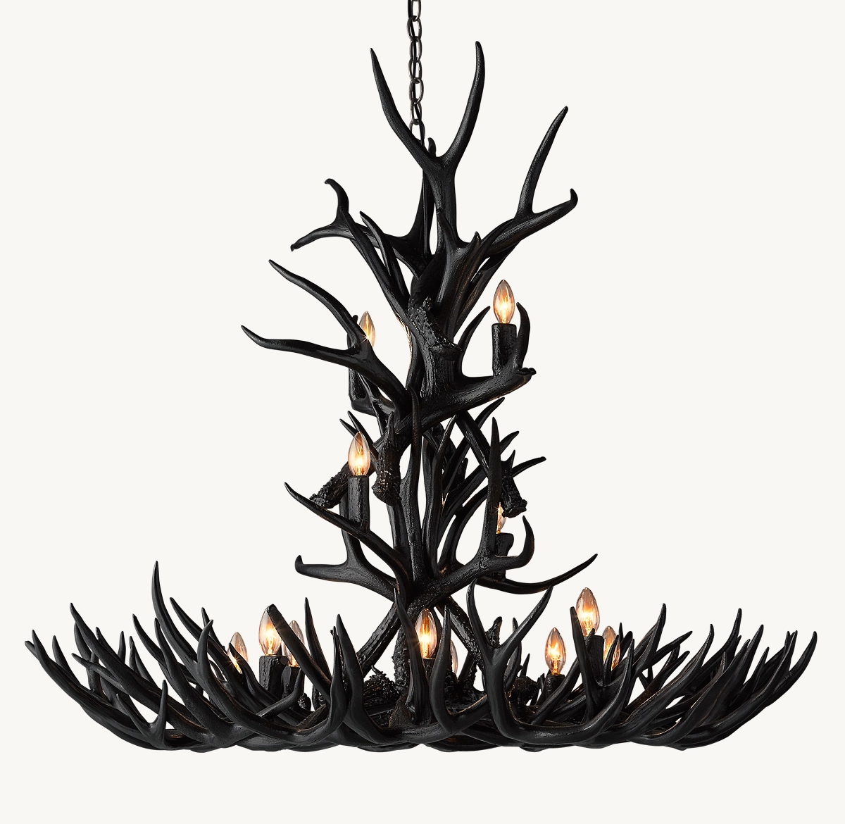 NATURAL ANTLER CHANDELIER 48