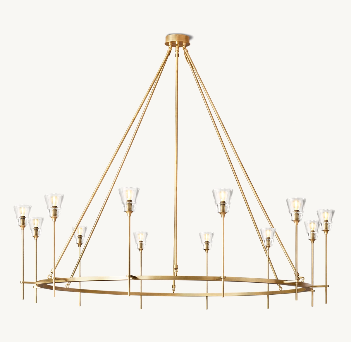 TORCHE DE VERRE ROUND CHANDELIER 70