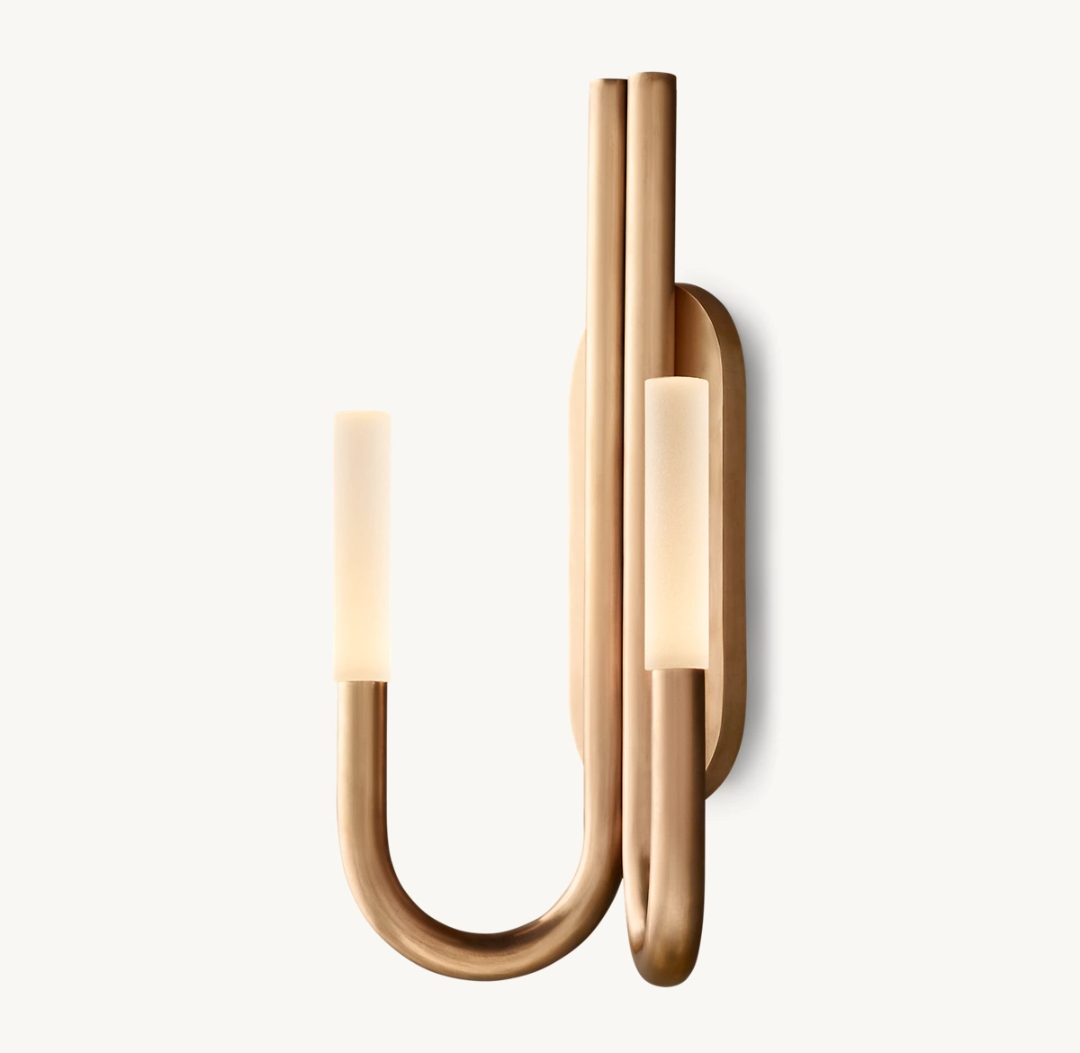 ROUSSEAU DOUBLE SCONCE - Vintage Brass