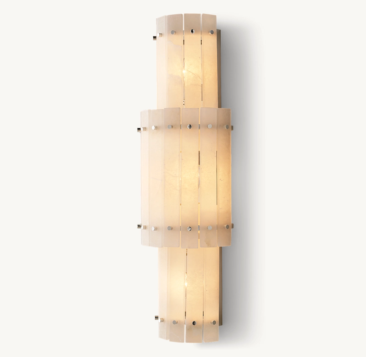 SAN MARCO GRAND ROUND SCONCE - Polished Nickel