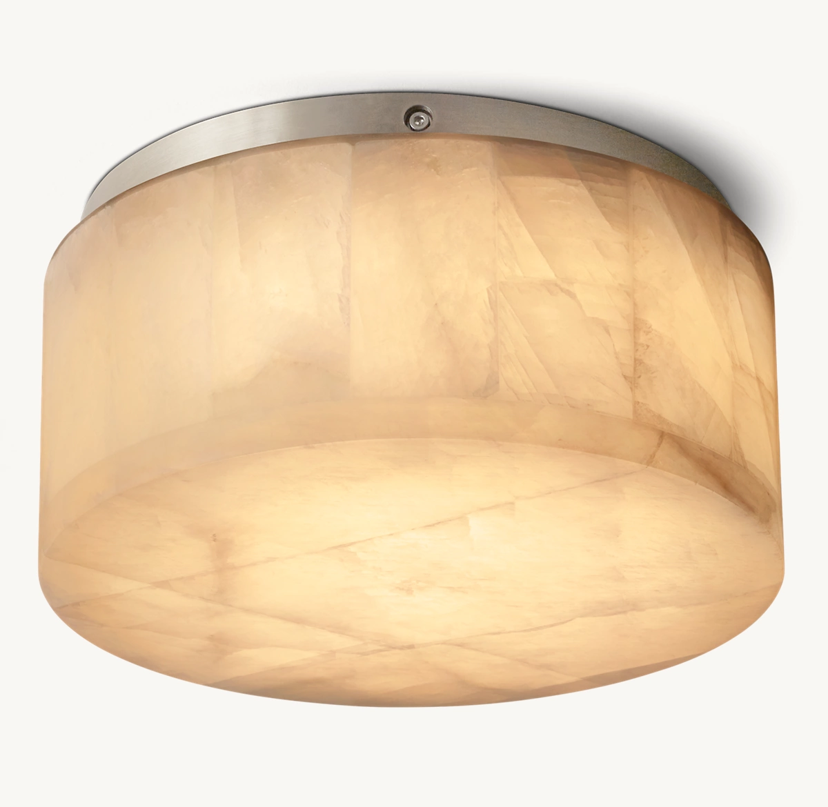 RIVAGE ROUND FLUSHMOUNT - Satin Nickel
