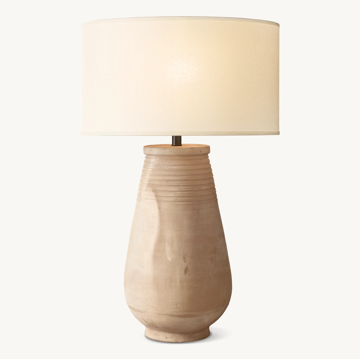 ANJA TEARDROP TABLE LAMP - Beige Terracotta